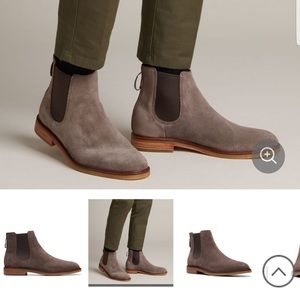 Men’s brand new Clarks boots. Taupe suede.